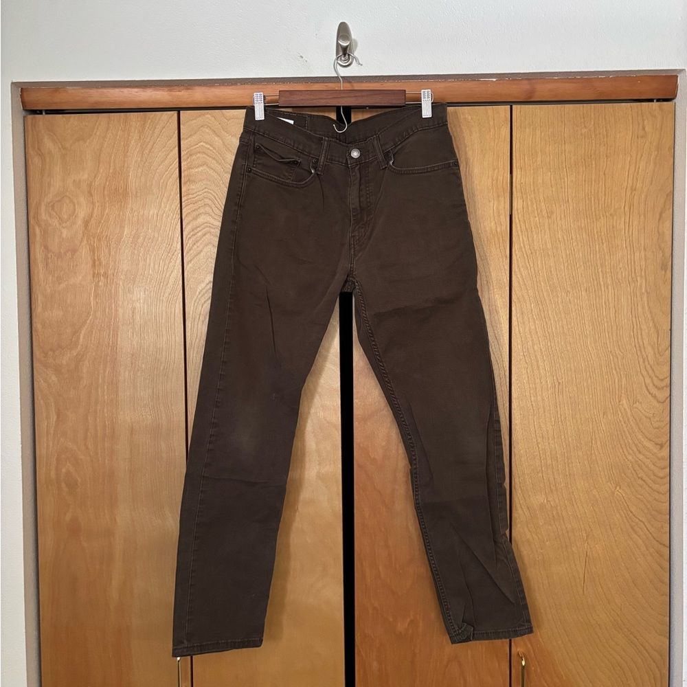 Levi's Dark Olive Green Denim Jeans